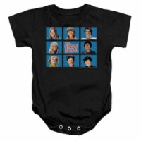 Brady Bunch-Framed - Infant Snapsuit - Black&#44; Medium 12 Mos