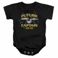 Star Trek-Future Captain - Infant Snapsuit - Black&#44; Extra Large 24 Mos