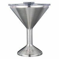 Martini Glass, Stainless Steel - 8 oz