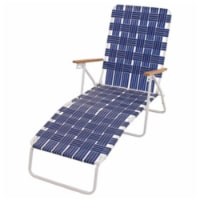 BY405-0138 Hi Back Folding Web Chaise Lounge