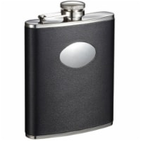 Montego Black Leather Liquor Flask - 6 oz