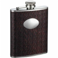 Zandor Reddish Black Stainless Steel Hip Flask - 6 oz
