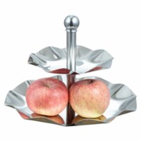 Leaf Tray Two Tiered Tray for Desserts, Cupcakes, Fruits, Cheese