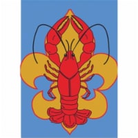 Got Tails Crawfish Applique Flag, Large