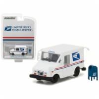 1 isto 64 United States Postal Service Mail Delivery Vehicle with Mailbox Accessory Diecast M
