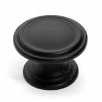 Super Saver Classic Cabinet Knob, Flat Black