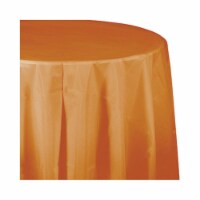 Group 82 in. Pumpkin Spice Tablecover, Octy Round, Pack of 12