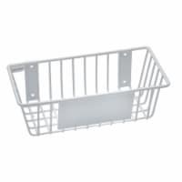 18 x 6 x 4 in., Wire Basket - White