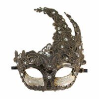 Vintage Bronze Lace Plastic Mask