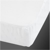 L A BABY 3702-19 Fitted Sheet For Compact Crib Natural 100% Cotton Fabric- White