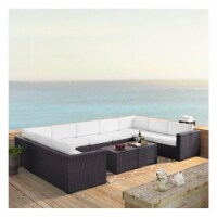 Biscayne 7 Piece Outdoor Wicker Seating Set, White