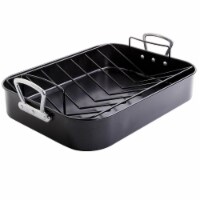 2 Piece Broxton Turkey Roaster & V-Rack Perspective: Main
