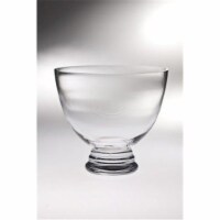Classic clear 10.5 in. High Quality Glass Footed Bowl