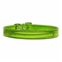 38 in.  - 10mm Metallic Two Tier Collar Lime Green Medium