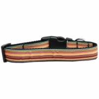 Autumn Stripes Nylon Dog Collar, Medium