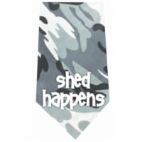 Shed Happens Screen Print Bandana, Grey Camo