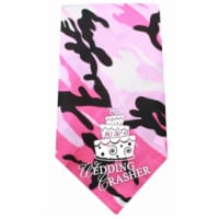 Wedding Crasher Screen Print Bandana, Pink Camo