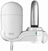 Pur Basic Vertical Faucet Mount Filtration System - White Perspective: Main