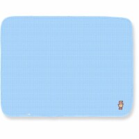 Spencers 220-1-BU Blue Thermal Receiving Blanket with Bear Applique - 30 x 40 in.