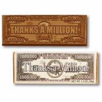 Chocolate Chocolate 310025 Thanks A Million Wrapper Bars - Pack of 50
