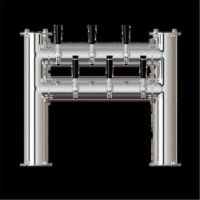 UBC DB333-6 Double Bridge 6 Stainless Steel Beer Lines