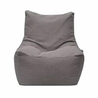 Modern Bean Bag MBB1339L - Brown Lin Quicksand Bean Bag Chair - Brown Lin - 36 x 37 x 36 in.