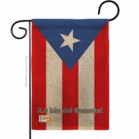 Breeze Decor BD-CY-G-108049-IP-DB-D-US07-BD 13 x 18.5 in. Puerto Rico Burlap Flags of the Wor
