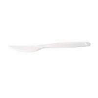 Natures Party 8NPCVPL822-nparty047 7 in. Cornstarch Knife, White