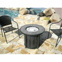 AZ Patio Heaters AFP-FWT Faux Wood Round Compact Propane Fire Pit