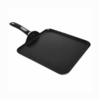 EMG MIRE7971394 11 in. Square Aluminum Stove Top Griddle with Cool Touch Handle, Black