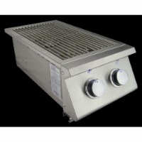 CGProducts RJCSSBLLP Premier Double Side Burner-Slide in with Blue LED Propane