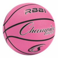 Champion Sports RBB1PK Rubber Basketball, Pink - Size 7