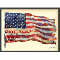 Empire Art Direct DAC-051-4030B Old Glory - Dimensional Art Collage Hand Signed by Alex Zeng