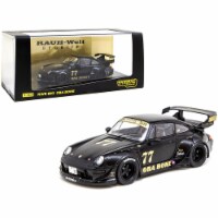 Tarmac Works T43-014-OB 1-43 Scale Porsche RWB 993 No. 77 Oba Bone Matt Black RAUH-Welt Begri