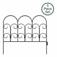 Pure Garden 50-LG5058 Metal Garden Fencing Panels For Iris Decorative Edging Flower Beds & La
