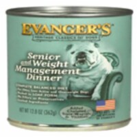 Evangers 077627101274 12.8 oz Heritage Classic Senior & Weight Management Can Dog Food - 12 C