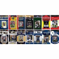 C & I Collectables RAMS1417TS NFL Los Angeles Rams 14 Different Licensed Trading Card Team Se