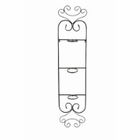 ORE International LB-1715 58 in. 3 Pot Plant Cast-Iron Wall Planter Decor