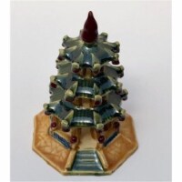Bonsai Boy of New York e2861 4 in. Glazed Ceramic Pagoda Figurine