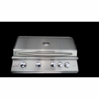CGProducts RJC32ALLP 32 in.Premier Grill, Blue LED with Rear Burner-Propane