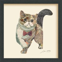 Empire Art Direct 'Garfield' Alex Zeng's dimensional collage,under glass & a black shadow box