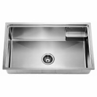 Dawn SRU281610 Undermount Small Corner Radius Single Bowl Kitchen Sink - 29.63 x 19.19 in.