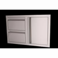 CGProducts VDC1 Valiant Stainless Double Drawer & Door Combo