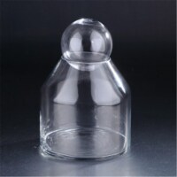 Diamond Star 64517 12 x 8 in. Glass Bottle, Clear