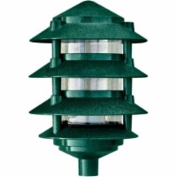 Dabmar Lighting D5406-G 3 in. Four Tier Pagoda Light - 7W 120V, Green