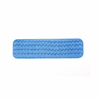 Rubbermaid FGQ41000BL00 18 in. Wet Room Pad Microfiber for Pulse System, Blue - Case of 12