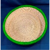 Savanna LT-05 Green Rim Fruit Tray, Natural - Large