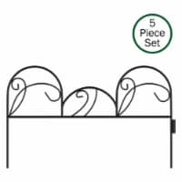 Pure Garden 50-LG5060 Metal Garden Fencing Panels of Mimosa Decorative Edging Flower Beds & L
