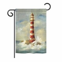Breeze Decor BD-NA-G-107060-IP-BO-D-US18-WA 13 x 18.5 in. Lighthouse by the Sea Coastal Nauti