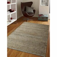 Glitzy Rugs UBSJ00013S0005A1 3 x 5 ft. Hand Knotted Sumak Jute Eco-Friendly Solid Rectangle A